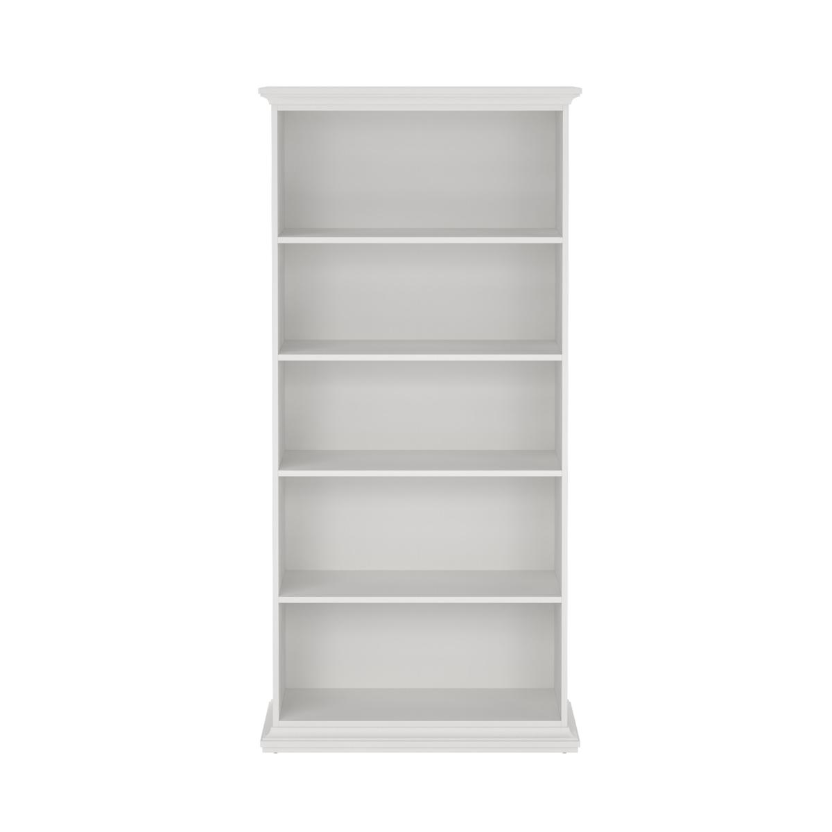 TVILUM Paris bokhylla - vit laminat, 5 fack